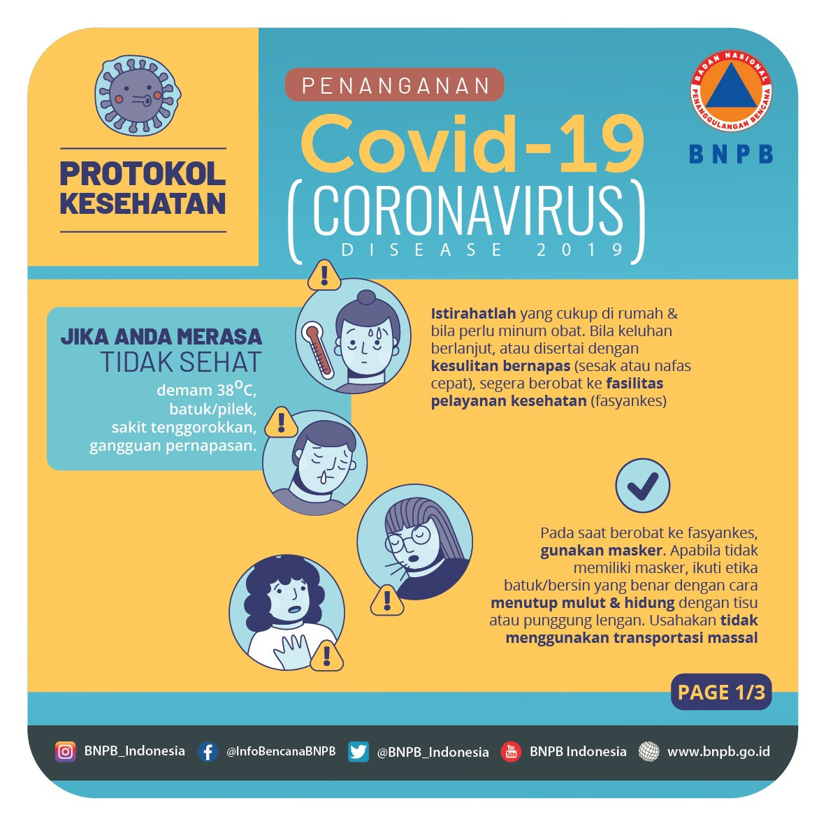 Edukasi Virus Corona-19 Badan Nasional Penanggulangan Bencana