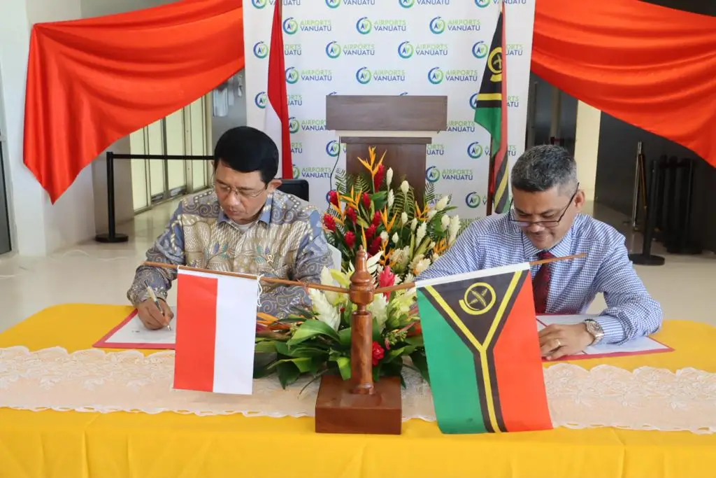 Kepala BNPB Serahterimakan Ruang VIP Bandara Port Vila Kepada Pemerintah Vanuatu