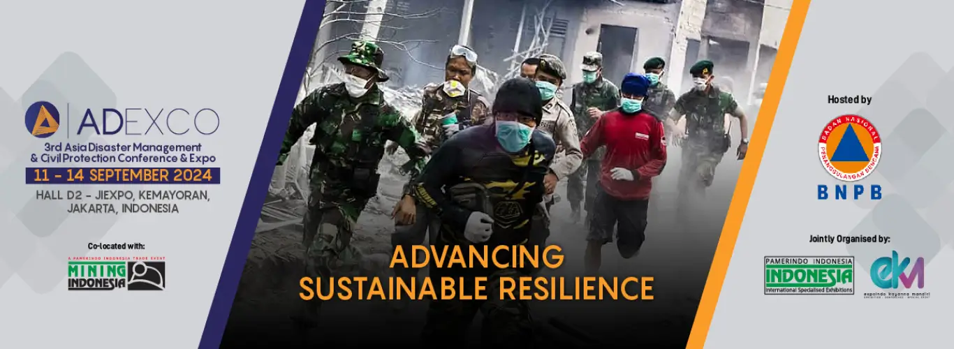 BNPB dan ADEXCO mengadakan Pameran Teknologi Kebencanaan dan konferensi Global Forum for Sustainable Resilience (GFSR), 11-14 September 2024