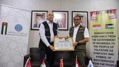 Bantuan Kemanusiaan Pemerintah Indonesia untuk Palestina Tiba di Bandara Queen Alia-Amman Yordania