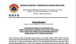 PENGUMUMAN KONSULTAN INDIVIDU (KI) PEMETAAN BAHAYA
