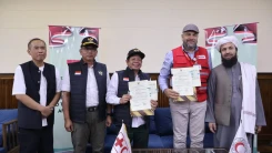 Penyerahan Bantuan Kemanusiaan Indonesia kepada Korban Bencana Herat, Afghanistan