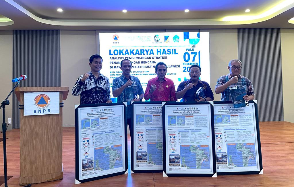 Lokakarya Hasil Analisis Pengembangan Strategi Penanggulangan Bencana di Kawasan Megathrust North Sulawesi