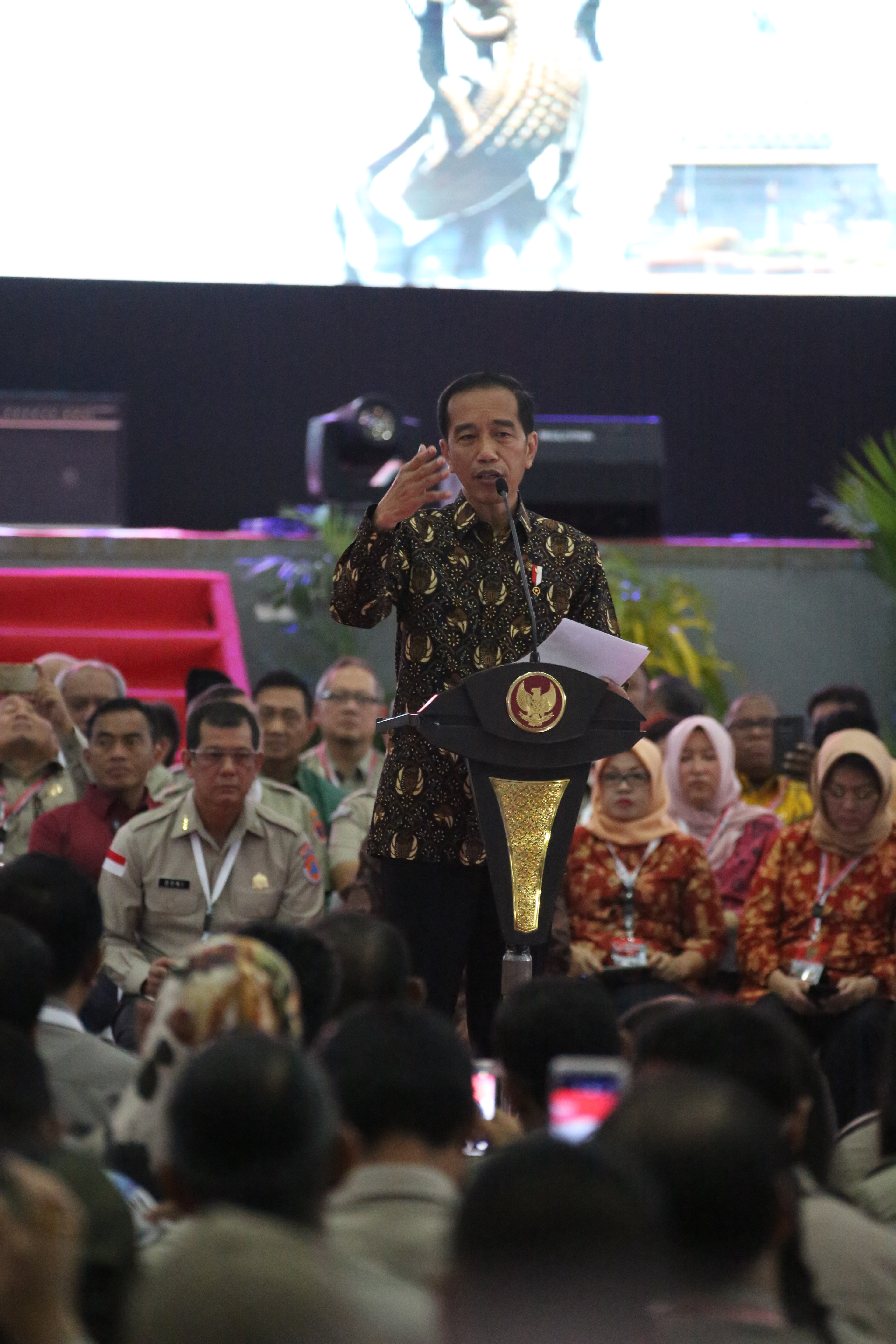 Enam Arahan Presiden Joko Widodo saat Rakornas PB 2019 di Surabaya