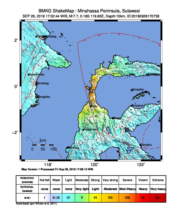 Gempa Berkekuatan Magnitudo 7.7, Peringatan Dini Tsunami Sempat Diaktifkan Namun Sudah Berakhir