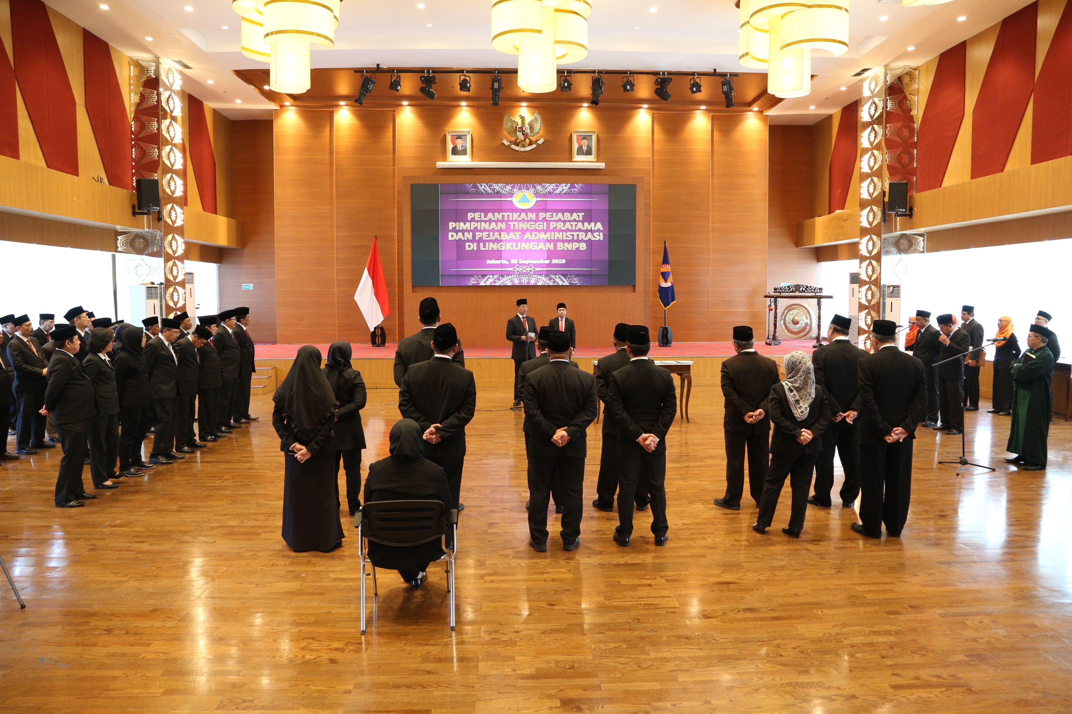 Kepala BNPB Lantik 13 Pejabat di Lingkungan BNPB
