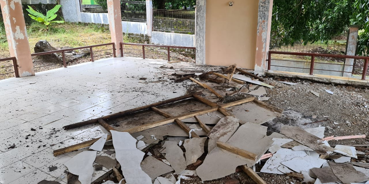Satu Ruko dan Kantor Mukim Rusak Berat Pascagempa Aceh M 4,8