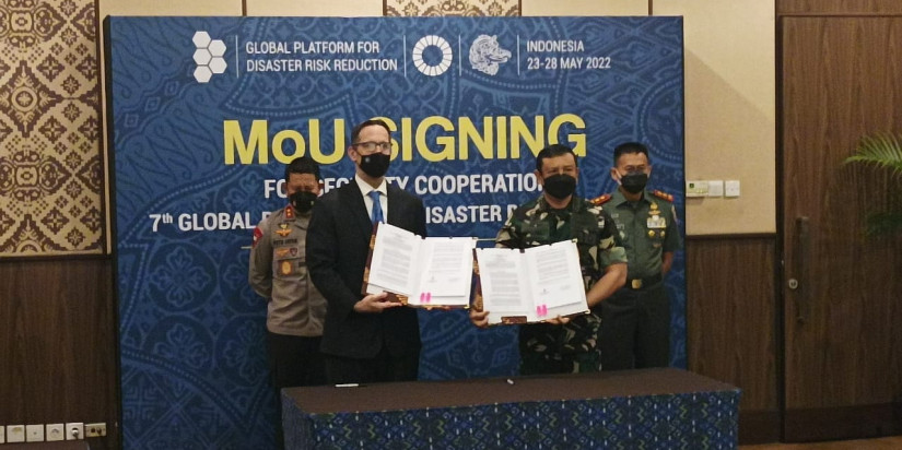 Pemerintah Indonesia dan PBB Tanda Tangani Perjanjian Kerja Sama Pengamanan GPDRR