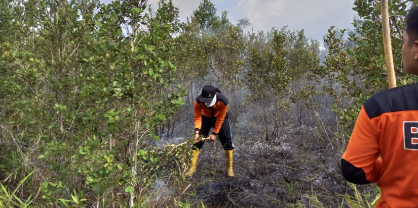 Tim Gabungan Berhasil Padamkan 2 Hektar Lahan Terbakar di Sukamara
