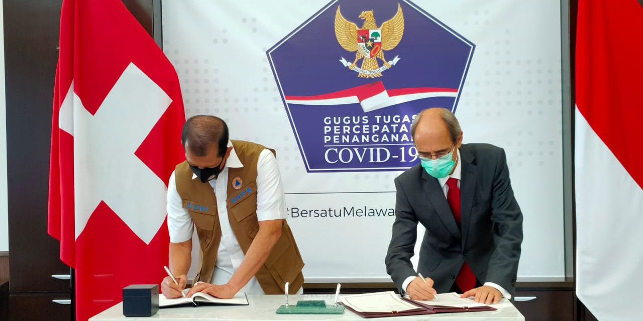 Pemerintah Indonesia dan Swiss Menandatangani MoU Kerja Sama Penanggulangan Bencana