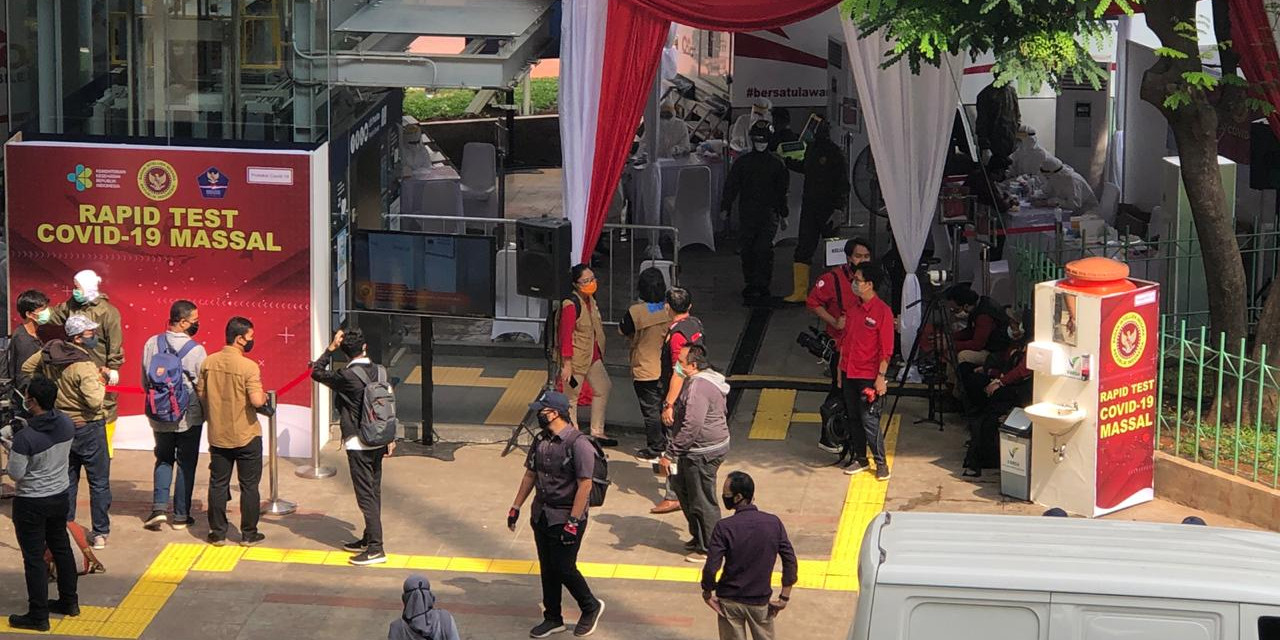 BIN Gelar Rapid Test kedua kalinya di Kawasan MRT Blok M