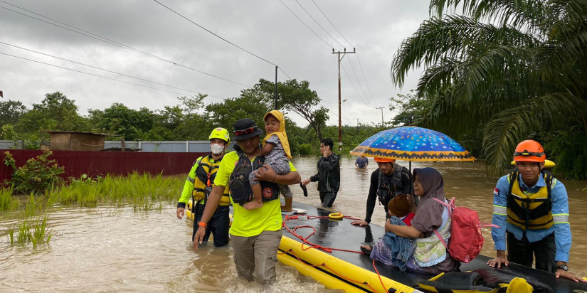 Banjir di Kabupaten Tanah Bumbu, 23 Jiwa Mengungsi