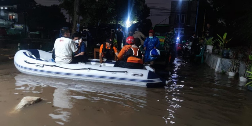 62 Orang Mengungsi Akibat Banjir Tangerang Selatan