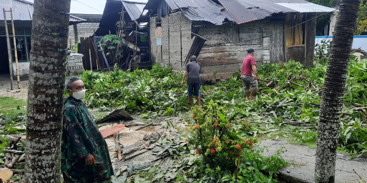 Tak Ada Korban Jiwa Saat Angin Kencang Merusak 20 Rumah Warga Kepulauan Talaud