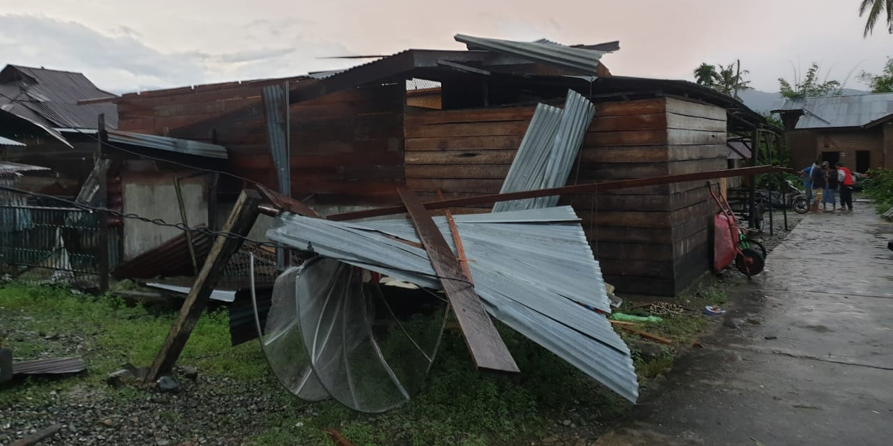 Sebanyak 34 Rumah Rusak Setelah Angin Kencang Menerjang Aceh Tenggara