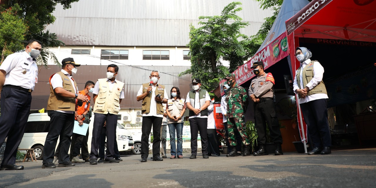 Optimalkan Peran Posko PPKM, BNPB Berikan Bantuan Masker dan Handsanitizer  di Kecamatan Matraman