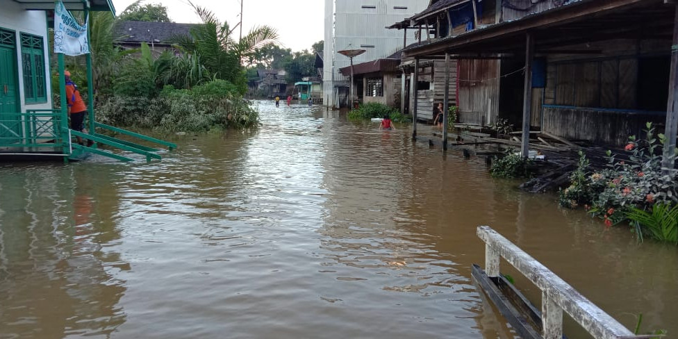 Banjir di Kecamatan Antang Kalang Berangsur Surut