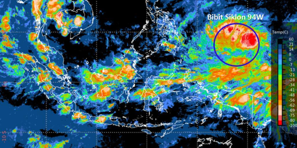 BNPB Minta Pemerintah Daerah Waspadai Potensi Bibit Siklon Tropis 94W