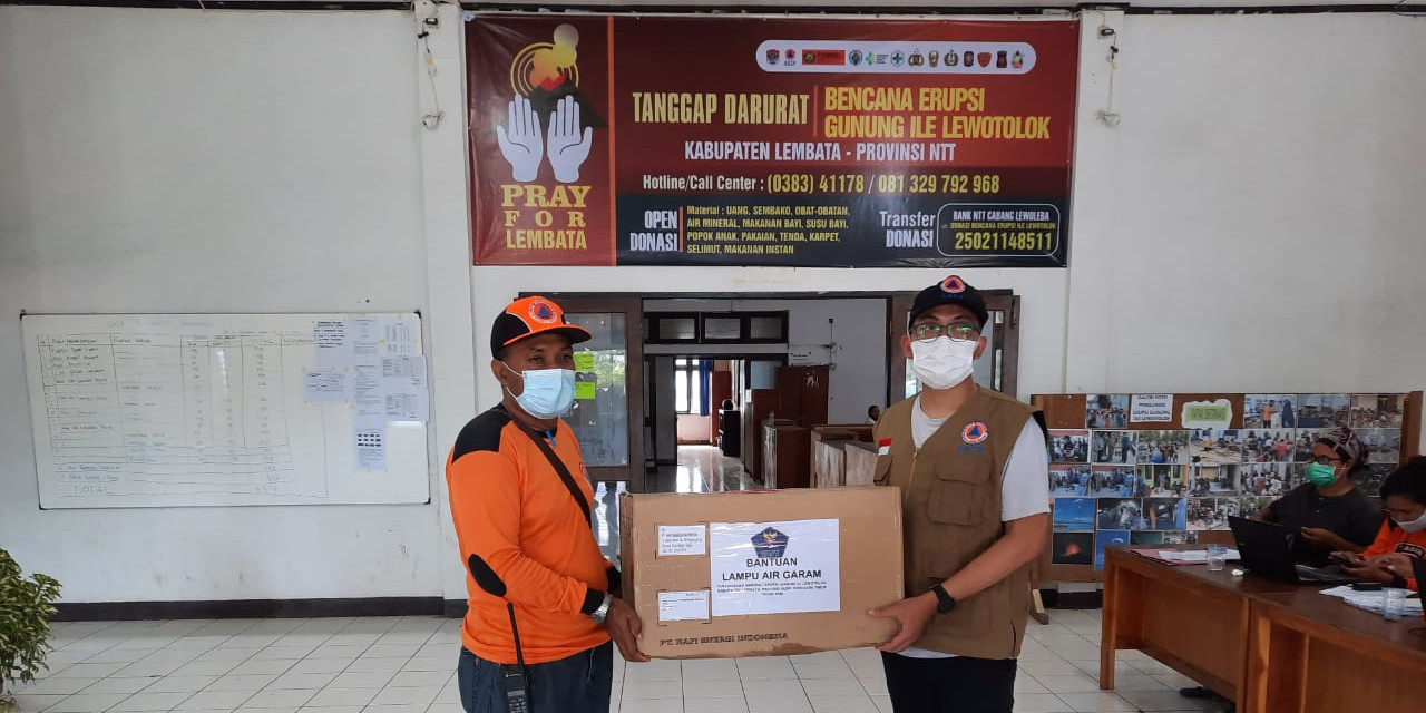 [Update] - BNPB Kirim Bantuan Penanganan Darurat Erupsi Gunung Ili Lewotolok