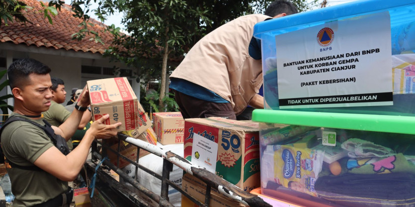 Tim Gabungan Kembali Distribusikan Bantuan ke Dua Kecamatan Terdampak Gempa Cianjur