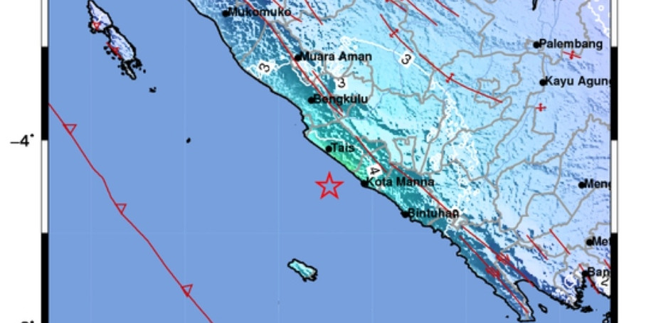 Gempa M5,8 Dirasakan Kuat, Warga Bengkulu Sempat Panik
