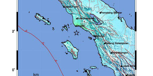 Gempa M6,2 Mengguncang Aceh Singkil, Getaran Dirasakan Kuat di Empat Kabupaten
