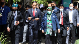 Presiden Jokowi Blusukan ke Rumah Risiliensi Indonesia