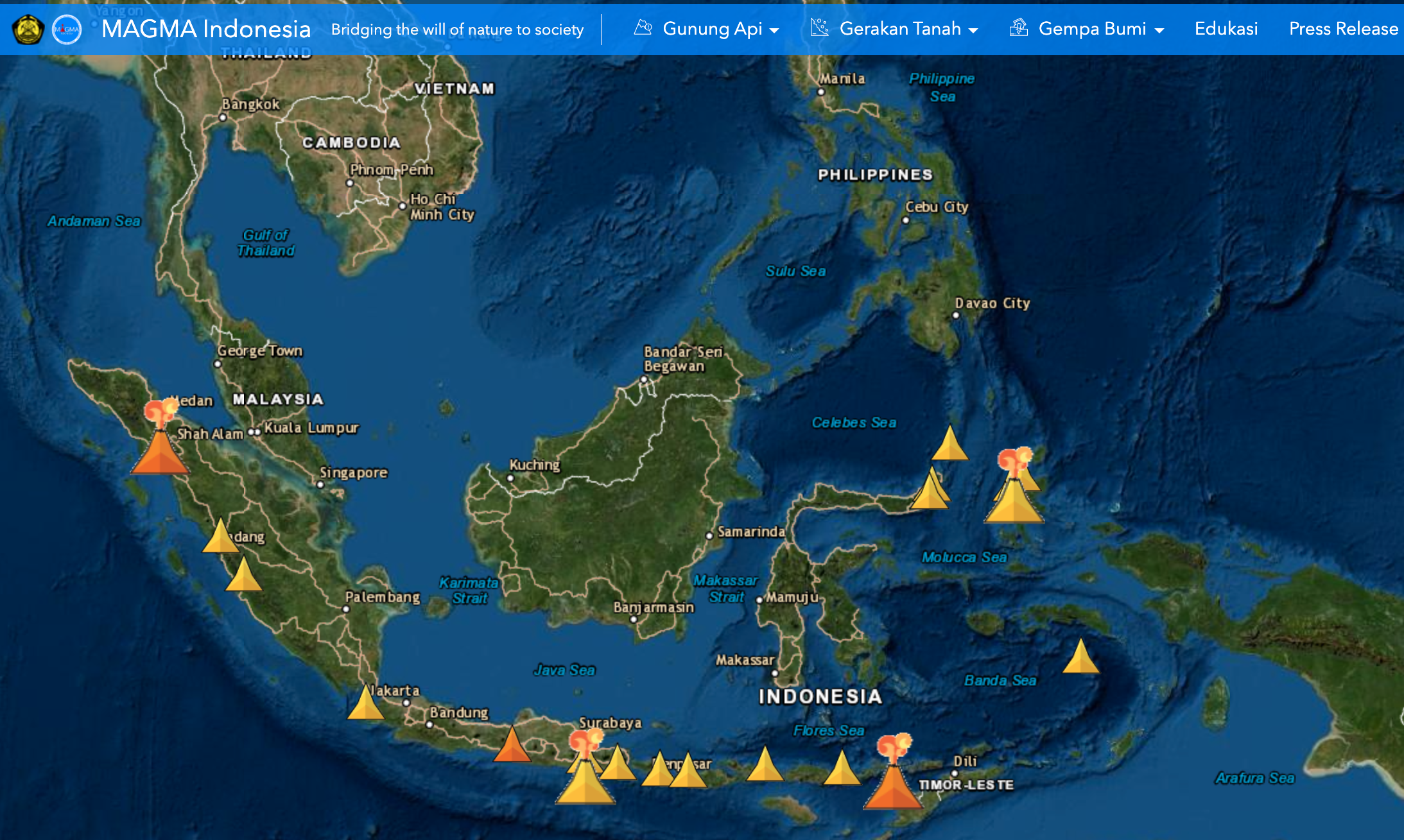 Mengenal Jenis Bahaya Letusan Gunung Api di Indonesia