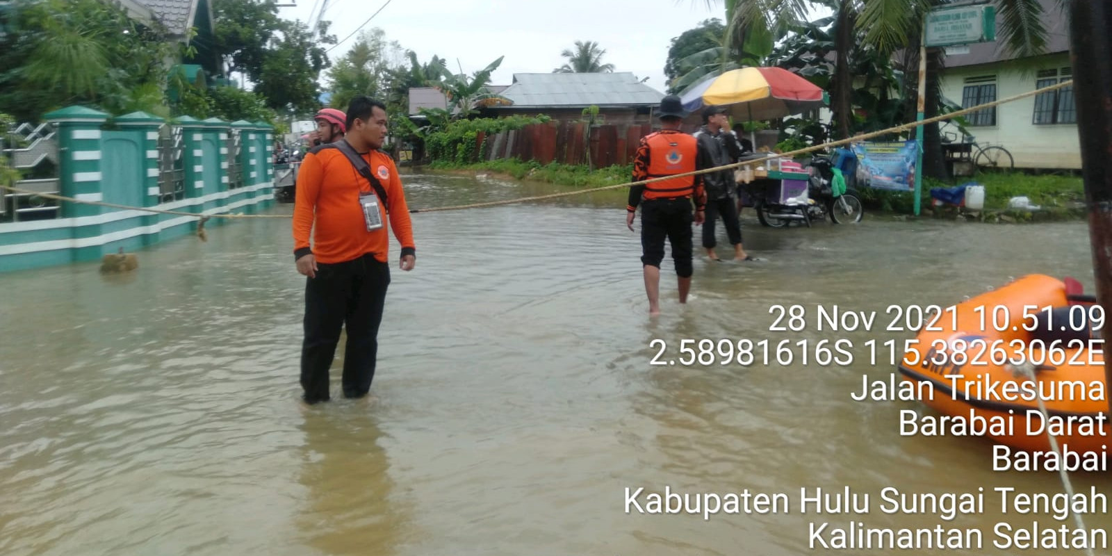 Banjir Rendam Empat Kecamatan di Kabupaten Hulu Sungai Tengah