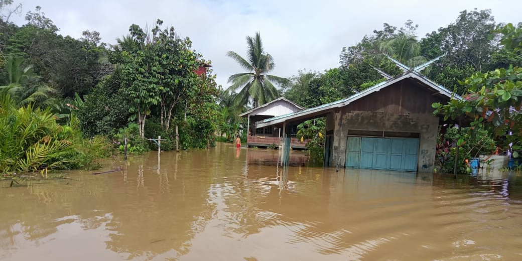 Banjir merendam 3.642 rumah di Kabupaten Gunung Mas, Kalimantan Tengah