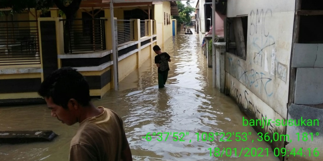 Sebanyak 21.199 Jiwa Terdampak Banjir di Kabupaten Cirebon