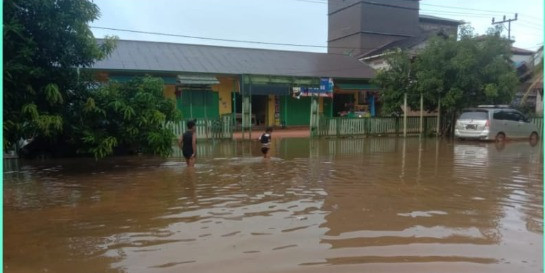 Banjir di Kabupaten Katingan Berangsur Surut