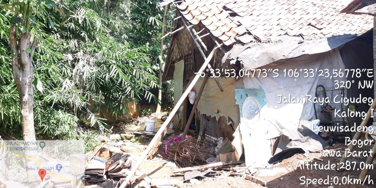 Dua Rumah Warga Kabupaten Bogor Rusak Berat Akibat Angin Kencang